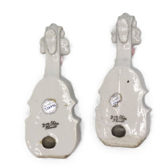 Vintage THAMES BONE CHINA FLOWER Violin Dish Made In Japan, Quantity 2 - Picture 2 of 4